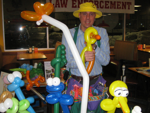 Mike at a balloon jam